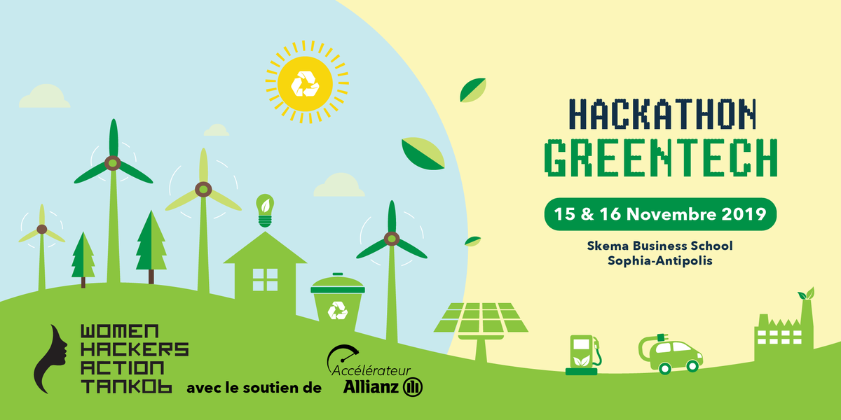 Inscriptions ouvertes pour notre prochain hackathon sur le thème de la  #GreenTech ! ♻️💡

📅RDV les 15&amp;16 Novembre prochains à <a href="/SKEMA_BS/">SKEMA Business School</a> Sophia-Antipolis

🌿Infos et inscriptions ➡️ hackathon-greentech.fr 

#CotedAzurFrance #FrenchTech #ClimateAction