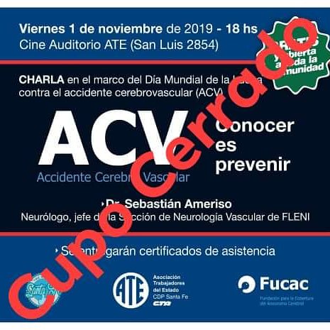 fucacsantafe's tweet photo. Les informamos que YA ESTÁ CERRADA LA INSCRIPCIÓN A LA CHARLA!!! El auditorio está COMPLETO! 😍🤗 Les agradecemos el interés y a los inscriptos los esperamos para escuchar al doctor Ameriso. https://t.co/vyrPUz7Egz