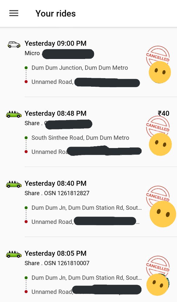 Creature__JJ's tweet photo. I request to @ola_supports before confirming any ride with the cab please give your driver detailed information about the full journey.
I'm concerned about this because I faced this problem last night back to back 4 drivers cancelled the trip with me! https://t.co/Ceg4eFhpoD