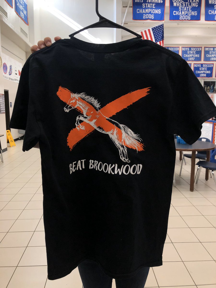 The_View_Crew's tweet photo. Make sure to stop by the school store and gear up for Friday! Beat Brookwood shirts are selling for $15 today and tomorrow. https://t.co/uQhavUFgYL