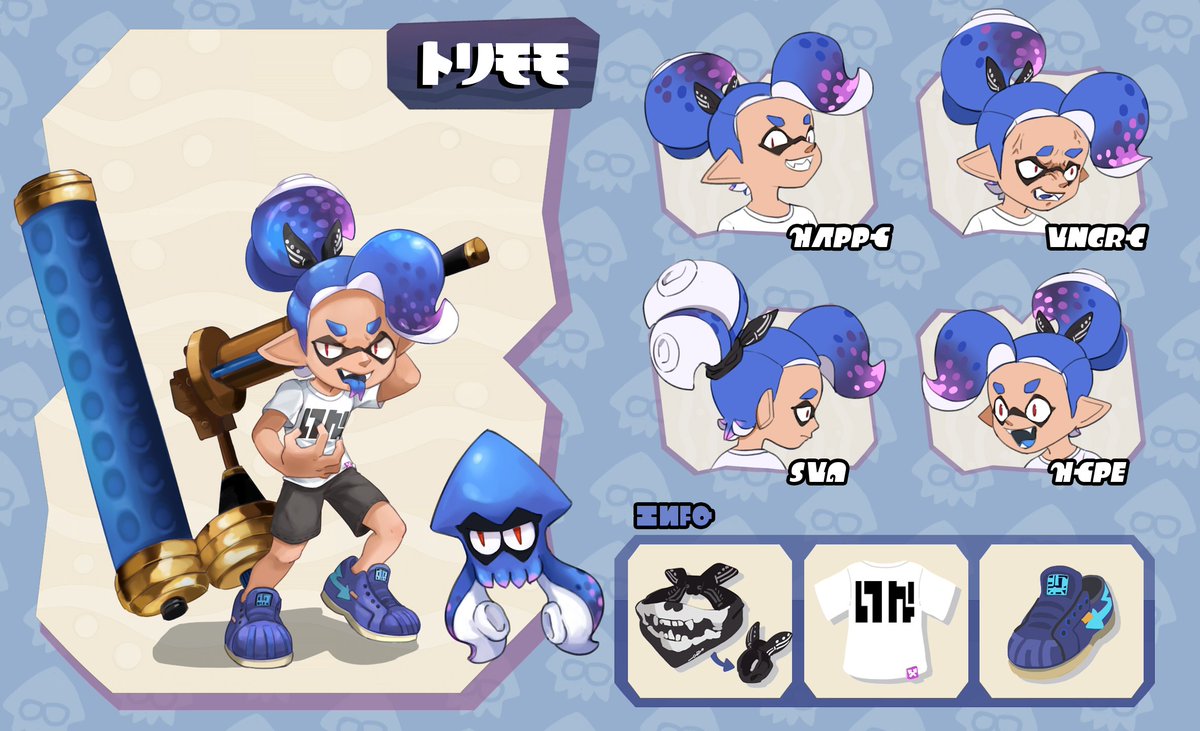 SnakeWolf's tweet image. 自家漆彈的角色~
喜歡的武器分別是重滾,重滾以及重滾
#splatoon