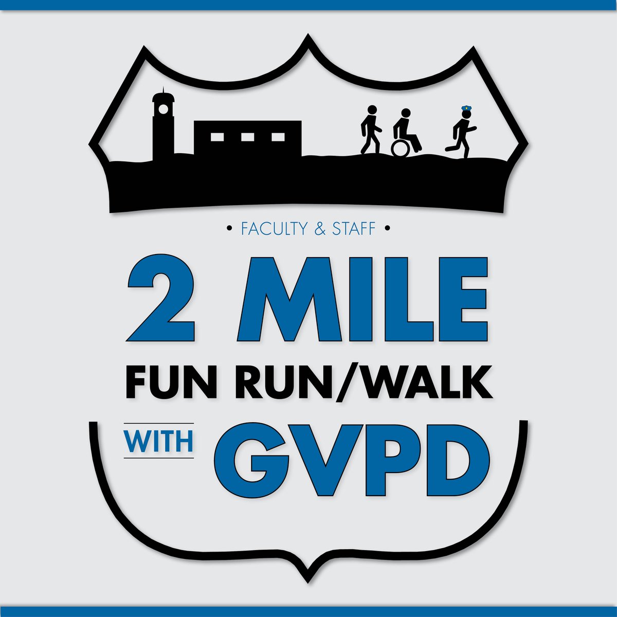GVSUPolice's tweet photo. SAVE THE DATE:  The 2nd Annual Faculty/Staff Run/Walk with @GVSUPolice will be coming back June 24th at 11:30A at the @GVSUFarmMarket.

Build on the momentum of the @GVSUBW #GetMovingChallenge https://t.co/WvL4XtCiRm