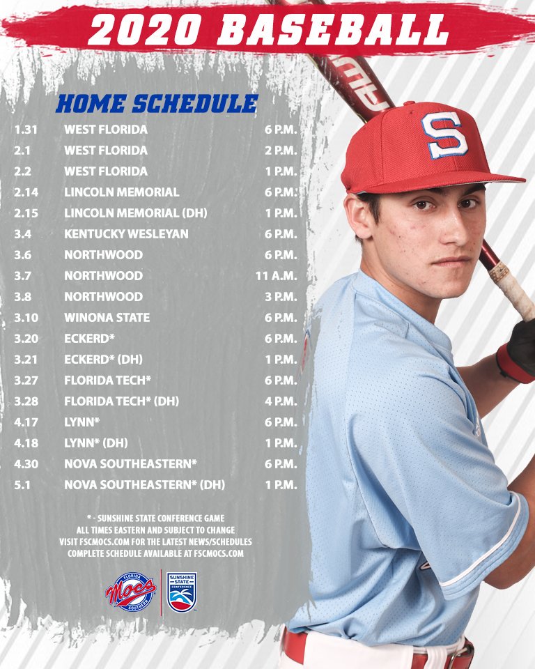 ⚾️BREAKING: The schedule is here for <a href="/MocsBaseball/">FSC Baseball</a>! 23 home games on tap for the Mocs next year. Read more about it at FSCMocs.com #StrikeFear