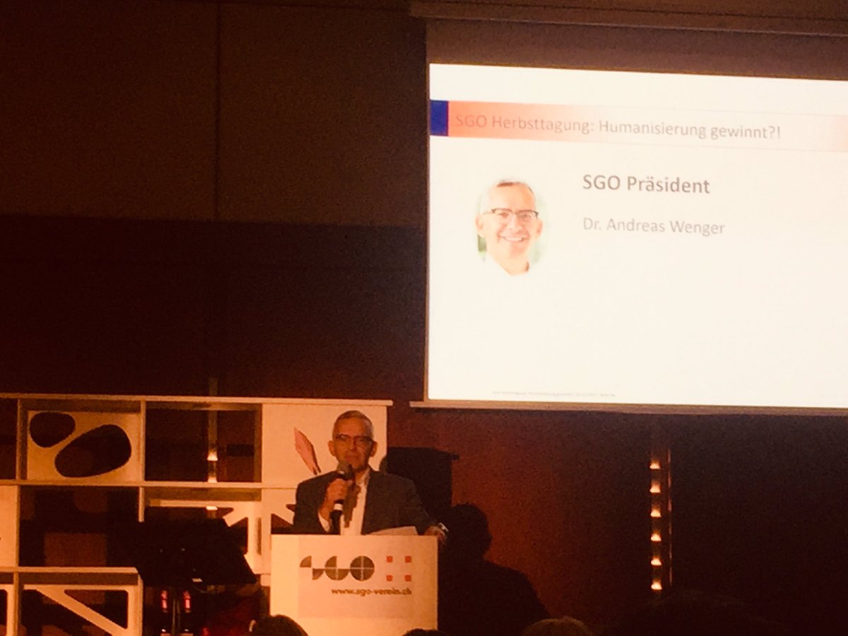 Im Namen der SGO allen Beteiligten ein grosses Dankeschön für die inspirierende Tagung zum Thema Humanisierung #sgoHT2019