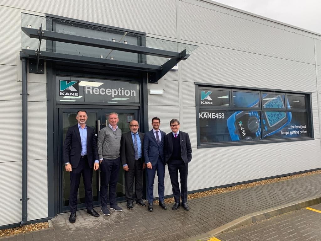 kaneanalysers's tweet photo. Today we welcomed our Spanish Distributor @LanaSarrate at Kane House.

Left to right: Jonathan Hoole (Managing Director, KANE), Tom McCue (Sales Director, KANE), Jordi de la Guardia (Lana Sarrate), Carlos Lana Linati (Managing Director,Lana Sarrate) and Jonathan Kane (CEO, KANE) https://t.co/dAWYgLEly7
