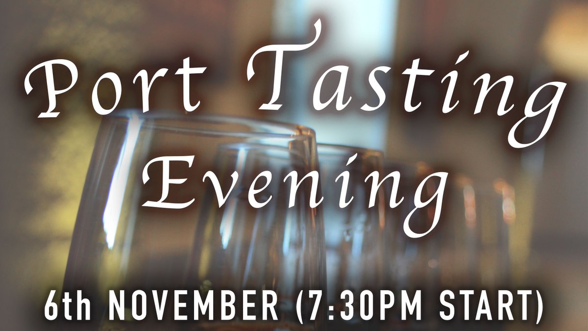 Just drop us a message to book your place at our Port Tasting Evening on the 6th November!

The International Representative of Krohn will be taking us through 6 Single Harvest Ports, including a stunning white Port! Enjoy with a Cheese Table for just £20!
#Glossop #PortTasting