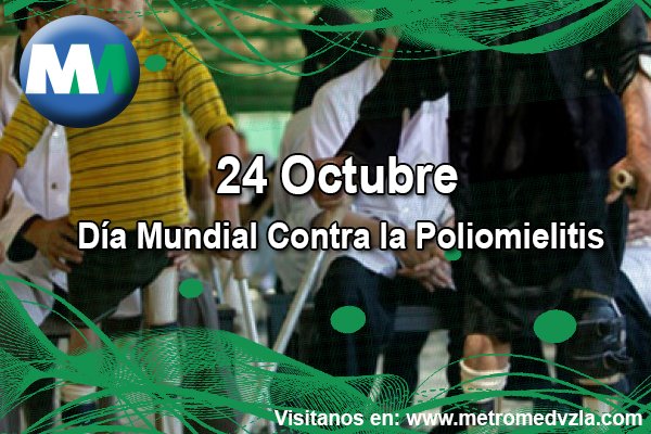 MetromedV's tweet photo. #Efemérides #DíaMundialContraLaPoliomielitis 💉

La polio es una enfermedad altamente contagiosa producida por un poliovirus que afecta al sistema nervioso y que puede producir parálisis en muy corto tiempo #24Oct #FelizJueves https://t.co/5V61DtHzU4