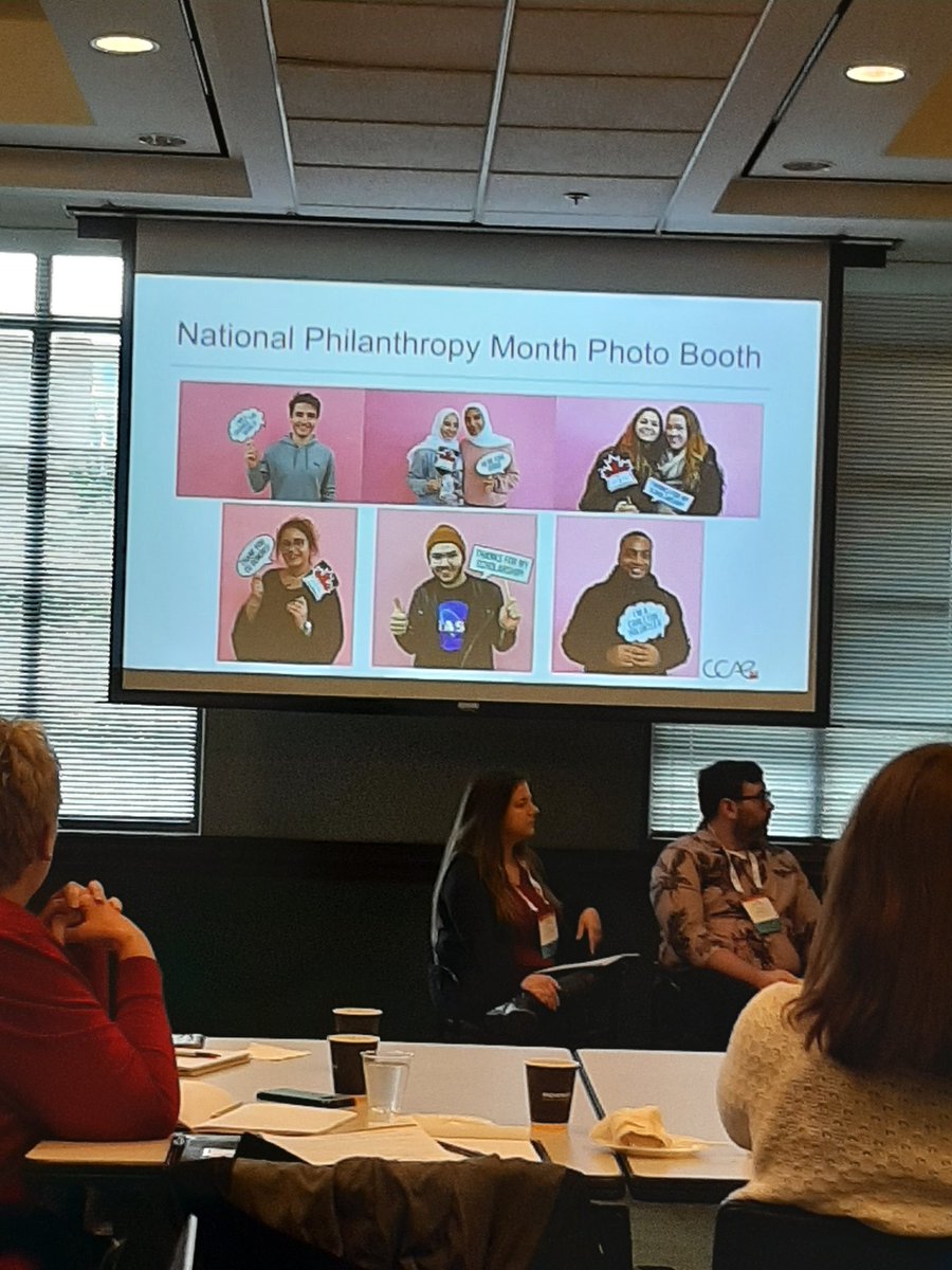 CCAECanada's tweet photo. "Using genuine photos (not staged) of #students in campaigns engage #donors on a deeper more meaningful level" Ruby Mirsa @CarletonAlumni @Carleton_U #CCAE2019 #AnnualGiving Summit https://t.co/fCZ69qZ0Jg