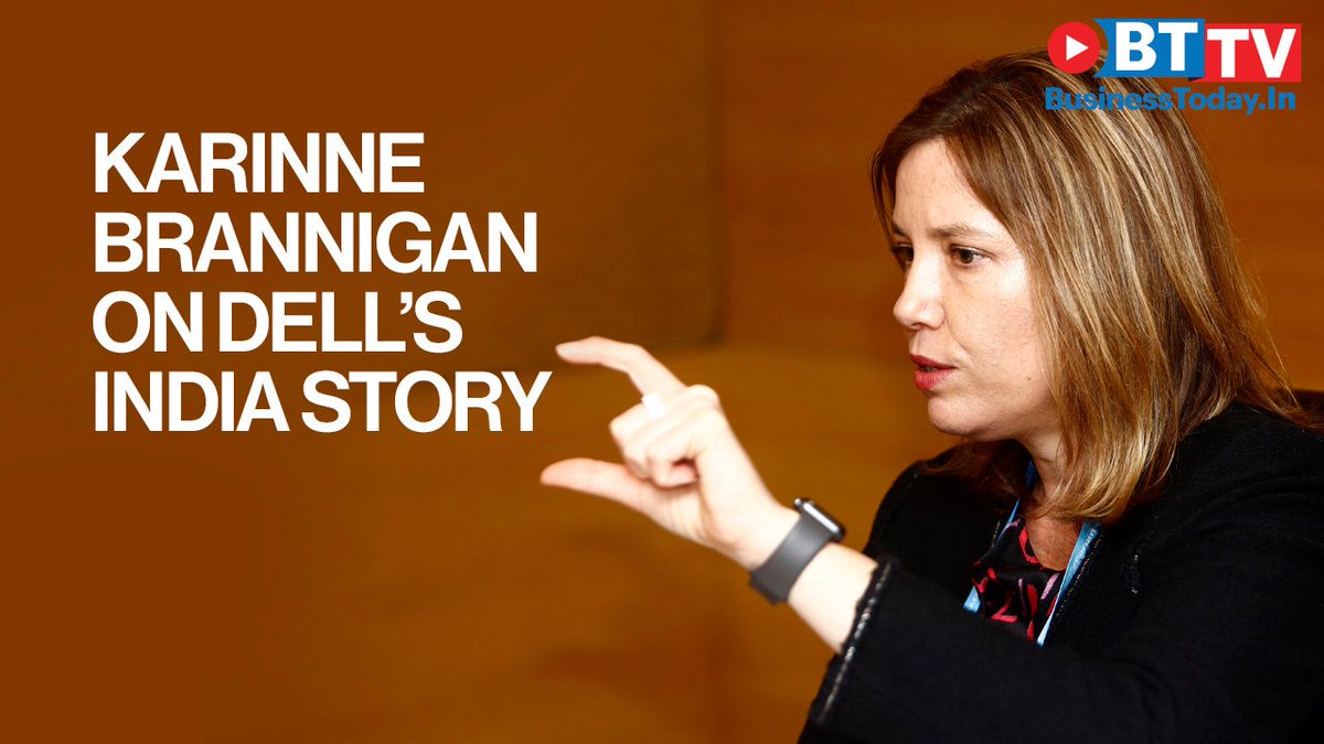 business_today's tweet photo. Karinne Brannigan of Dell on growth and investments in Indian market. 
#Dell #DellIndia #DellTechnology #DellCloud #DellComputers #DellLaptops

Watch here: https://t.co/PNiOhvVgOW https://t.co/GQUgMCrUbv