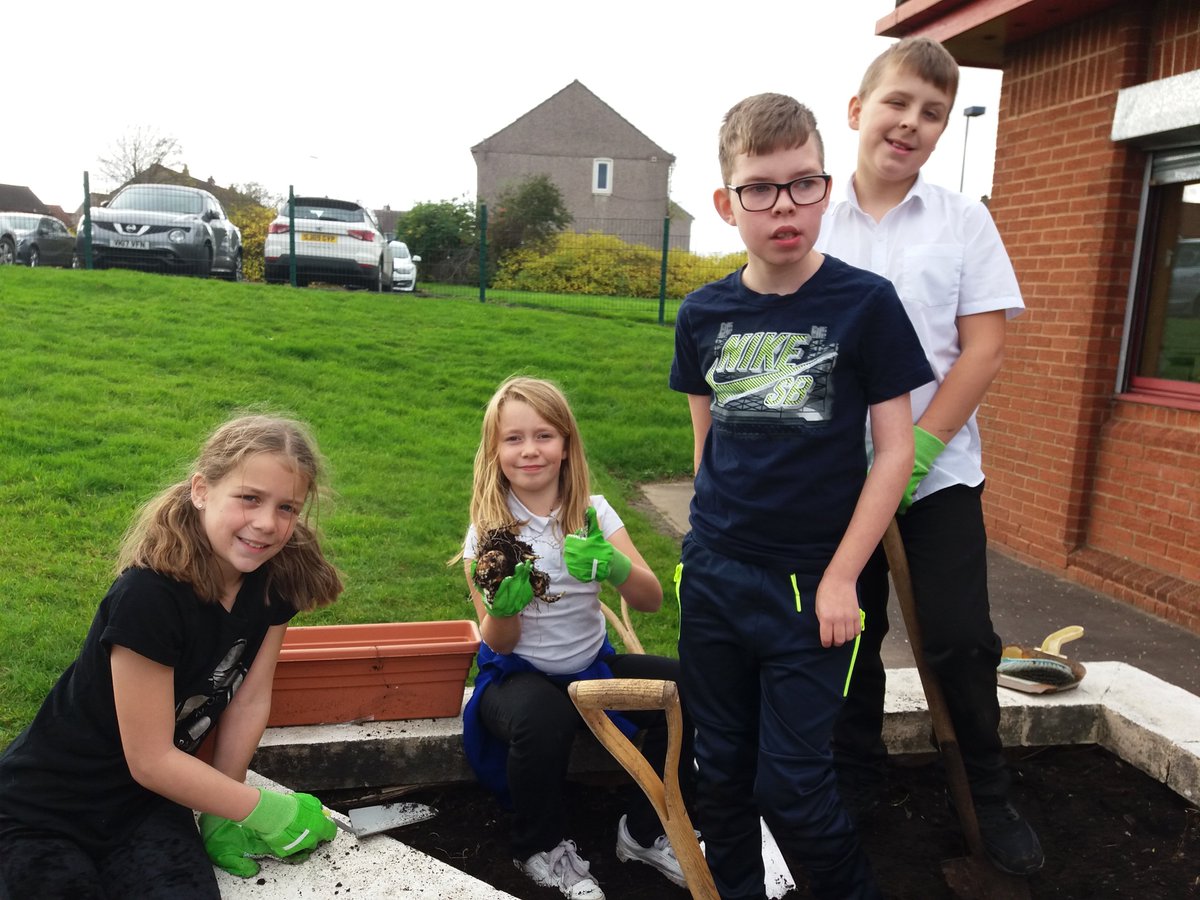 ToniGPASP's tweet photo. @ShawheadPS Garden group hard at work preparing their ground for their winter and spring bulbs well done everyone. https://t.co/PX6bybWRJQ