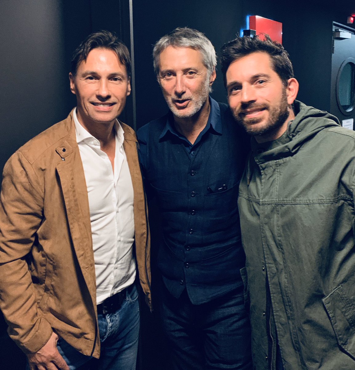 iamNathanMoore's tweet photo. Busy day in Paris with @calcooperwa , just finished Pop pop pop with Antoine ( was the host of Eurotrash in the U.K. ) now off to tonight’s tv  🕺 https://t.co/W4hzJhNlyJ