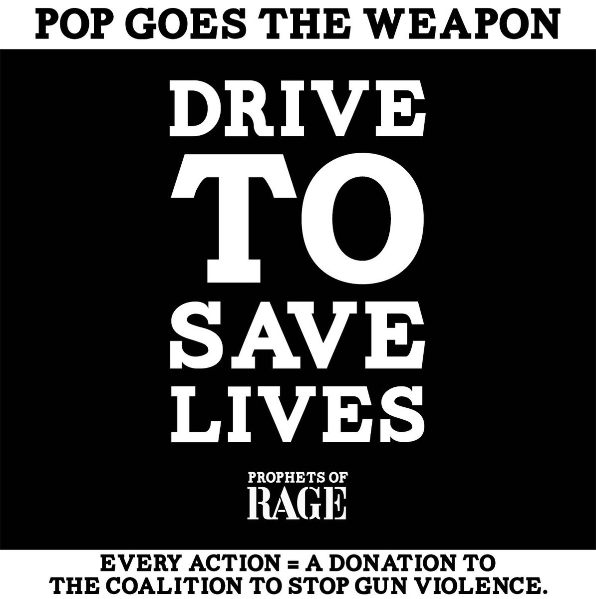 Enter, stream &amp; share to save lives 👊 Every action = a donation to The Coalition to Stop Gun Violence PLUS you could win a grand prize pack – check it: smarturl.it/POR-DriveToSav…