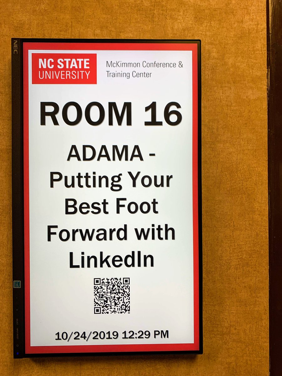 martinbrossman's tweet image. .@adamaUS It was great to have some of your team in our class today learning LinkedIn at NC State University Technology Training Solutions. I really enjoyed working with them and learning more about your great company.  #LearningLinkedIn #MartinBrossman