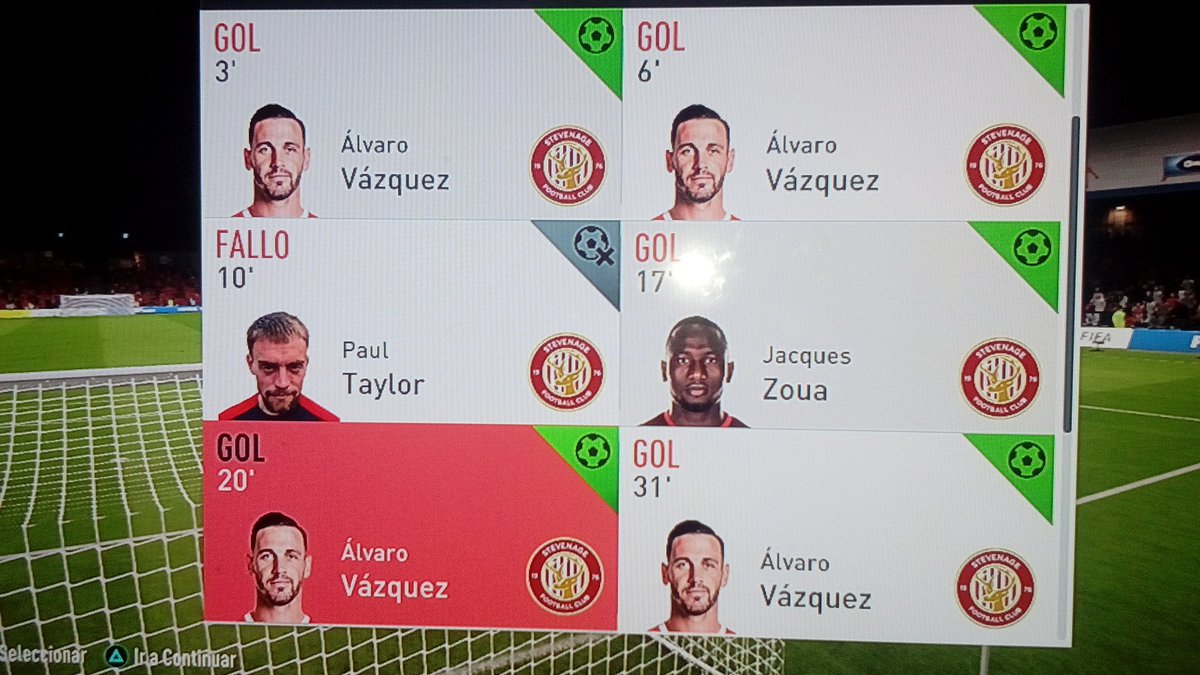 ElBfalo2's tweet photo. A falta de tres, cuatro goles⚡
Que equipazo @StevenageFC
@BurgerKingGames #StevenageChallenge #SVG6 https://t.co/nEqudPKGte