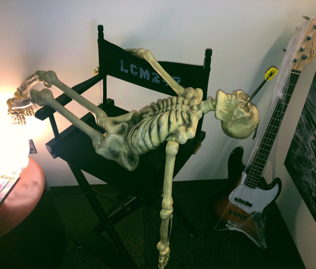 Our newest LCM employee is just dead weight! 🥁 Can you help us name him?

#halloween #halloween2019 #spookyszn #creepy #darts #skeleton #spookyscaryskeletons