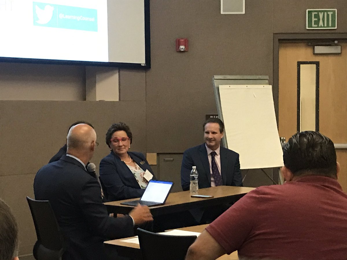 Discussing #EDinnovation and #StudentCenteredLearning with @sdpaulette, @mcordesdsd, and @mattdoyle171 here at the @learningcounsel #DigitalTransition Discussion at @SanDiegoCOE. Great panel! :) Thank you for sharing your insights! #EdTech #FutureReady #CAEdTech