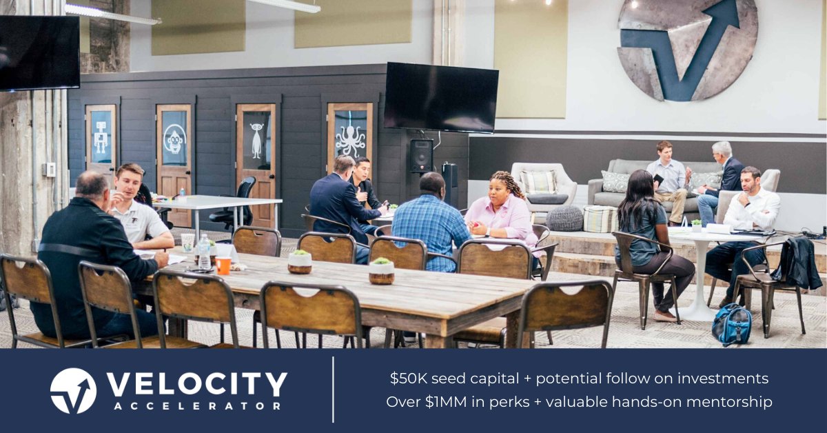 innovationdepot's tweet image. **ONE WEEK LEFT** to apply to #VelocityAccelerator 2020! 
$50K in seed capital, over $1M in perks, up to $250K in grant funding available, mentorship, &amp;amp; work space - what else could your startup need?
Learn more and apply at innovationdepot.org/accelerate! #startupaccelerator #startup
