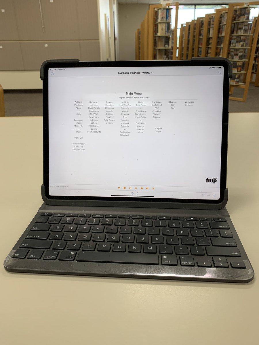 FmpApps's tweet image. I can’t modify the structure or scripts usin #FileMakerGo like I did for 30+ years using #Poerbooks and #MacBooks but I can make a no sweat video of my app.