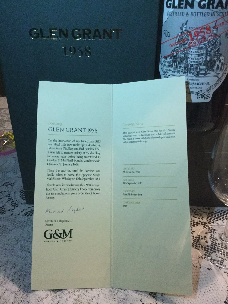 whiskyrepublic's tweet photo. My birthday dram. This was entering the cask as I was in the process of entering the world ... 61 years ago. #whiskypoetry #whiskyromance Sláinte 😀👍🏻 https://t.co/on8dEXVb1D