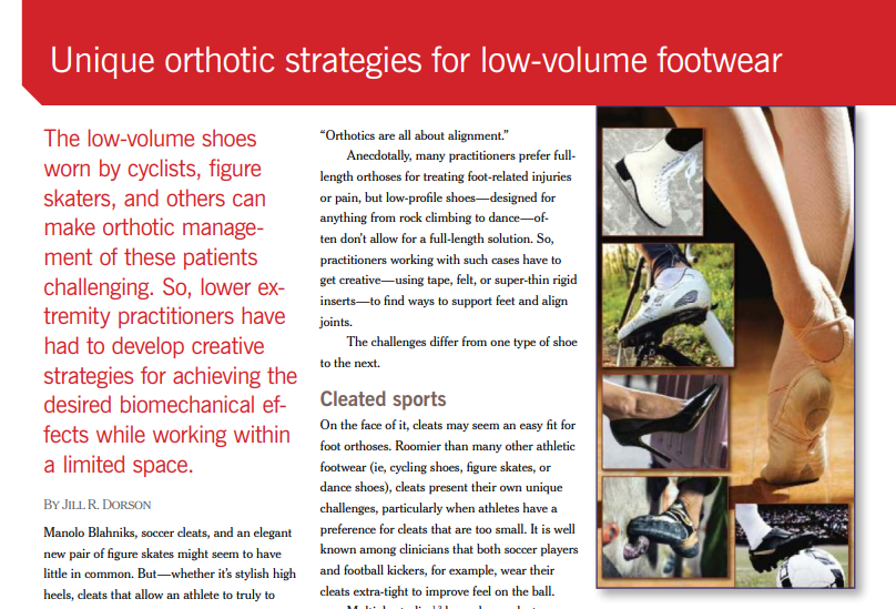 Unique orthotic strategies for low-volume footwear by <a href="/LowerExtremity/">LowerExtremityReview</a> boc.jaup.ca/4a0f8460