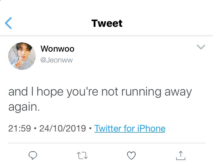 no more running. capek.