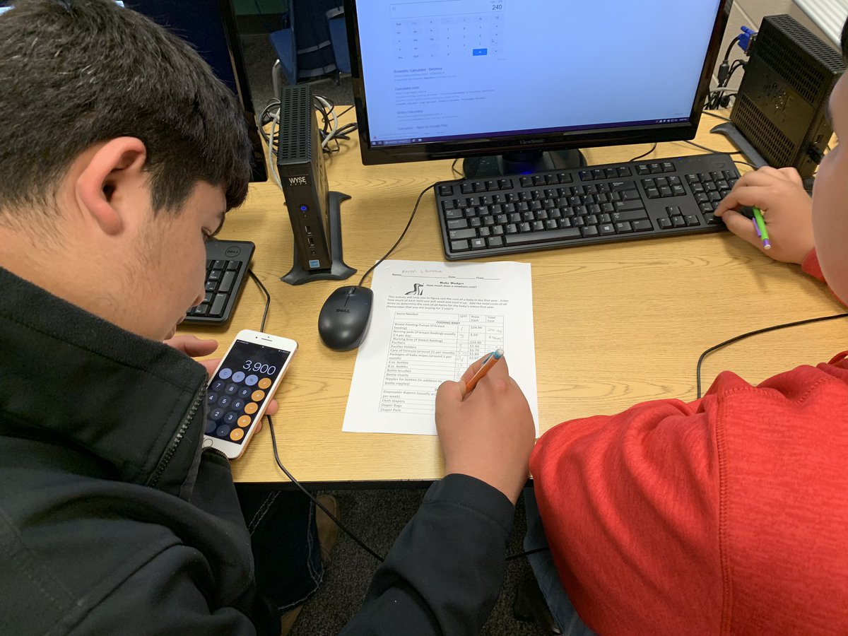 What’s the cost of a baby for 1️⃣ year?💵👶🏽🍼👶🏻 How much are diapers &amp; formula? Let’s do the math! LHS Child Dev. students added &amp; multiplied infant cost. Many said “I’m waiting a LONG time to have kids!”💲✍🏼✖️🍼# #WeBelieveInLufkin <a href="/media_lhs/">LHS Media</a> <a href="/jay_srhoades/">Jay Rhoades</a>