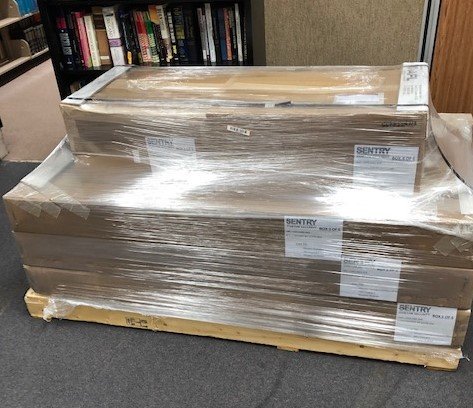 MEM_TheoLibrary's tweet photo. A historic moment has arrived! This 10 year requirement is officially happening and the MTS Library's security equipment is ready for installation. #MTSLibrary #SecurityInstallation #SentryCustoms https://t.co/mgrsvdaTs4