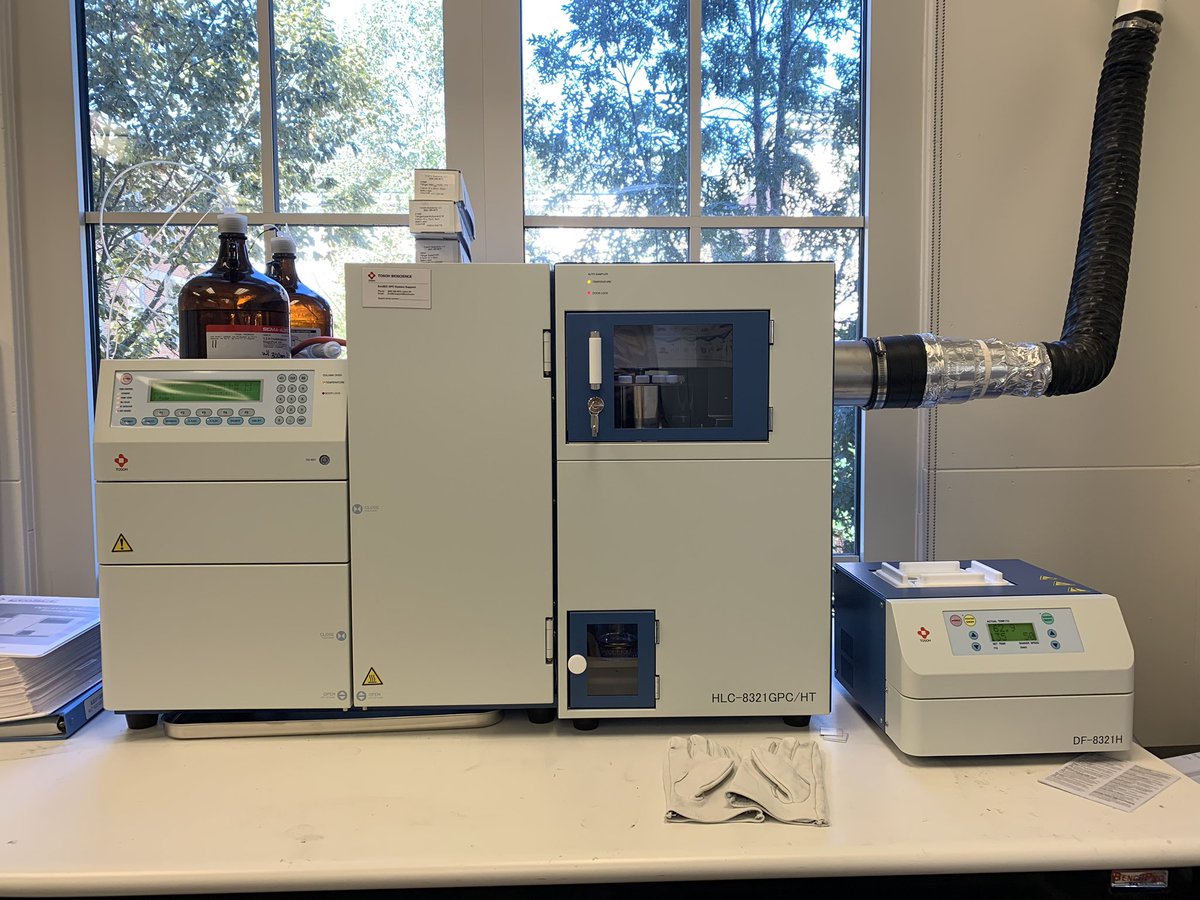 LeibfarthGroup's tweet photo. While we will miss being able to export our data via floppy disk we are very excited about our two new @TosohBio GPCs! @Tosoh_japan https://t.co/j2Aptllli2