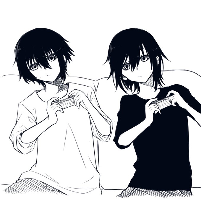 仲が良さそうな男女描いてた 