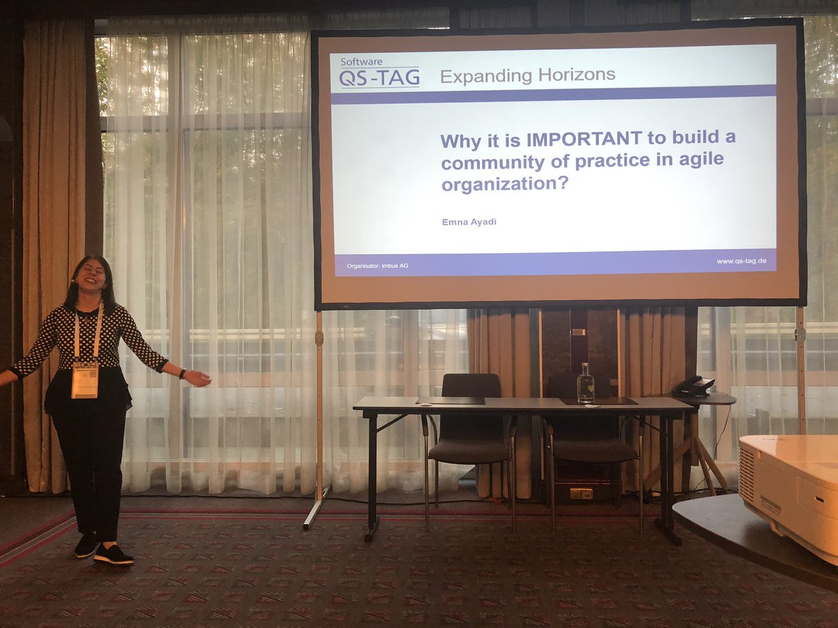 Happy Birthday <a href="/emna__ayadi/">Emna Ayadi</a>  and thanks for the talk on CoP @SoftwareQSTag #qstag
