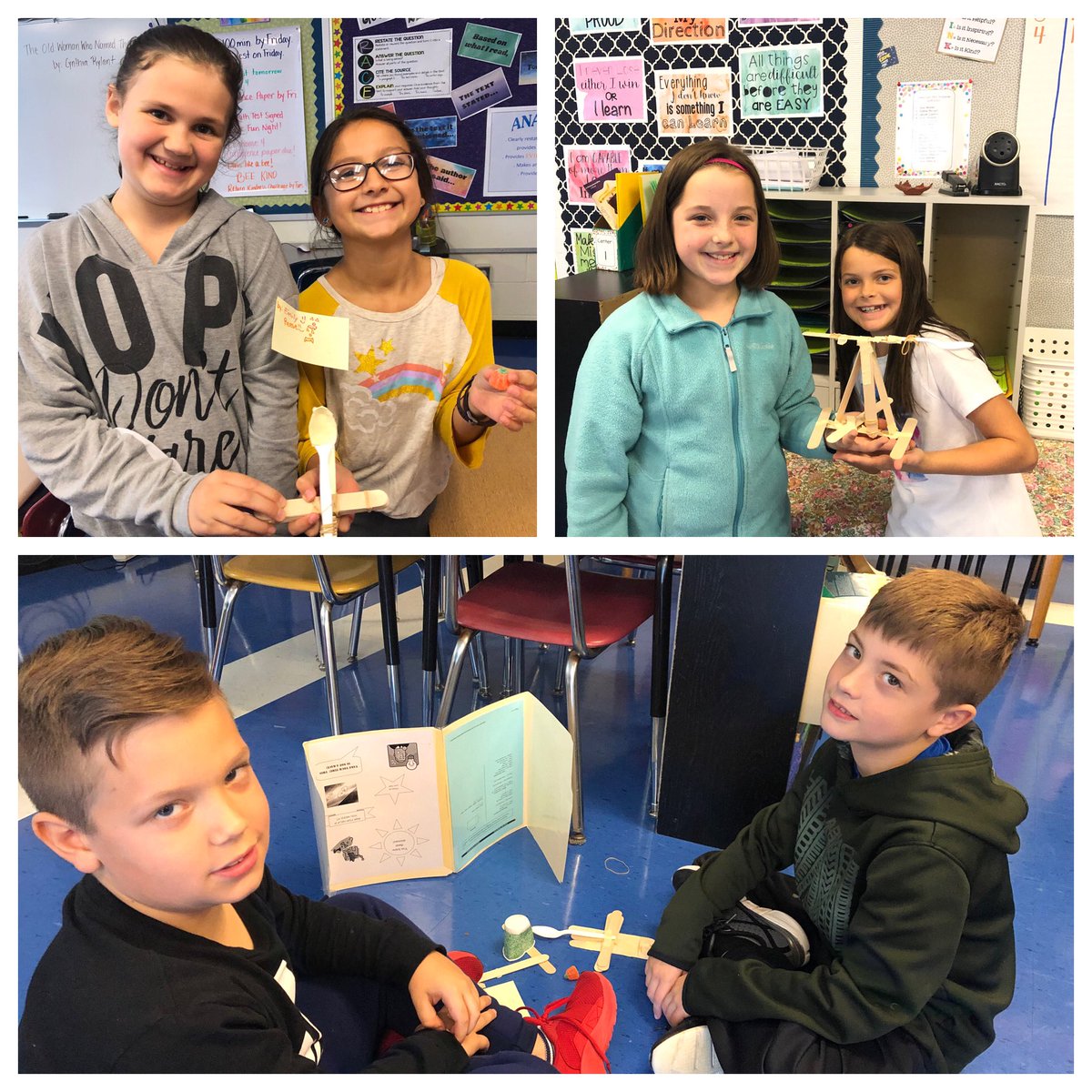 Building pumpkin catapults to test for distance and accuracy. <a href="/FawnArea/">Fawn Area Elementary</a> #fawnarearocks