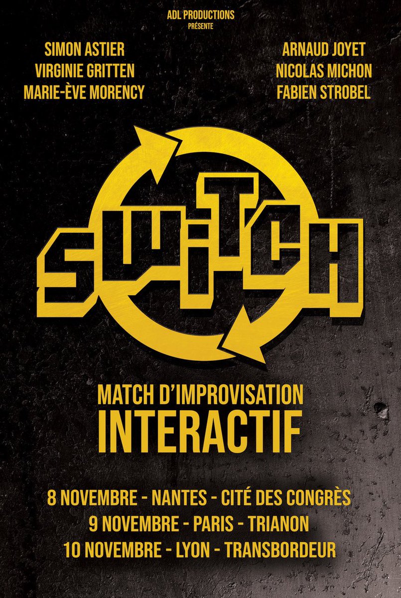 Il reste des places. Ça va être très bien!!
Vous venez, vous décidez de ce qu’il se passe. Ha!!

Nantes : fnacspectacles.com/place-spectacl…

Paris: fnacspectacles.com/place-spectacl…

Lyon: fnacspectacles.com/place-spectacl…