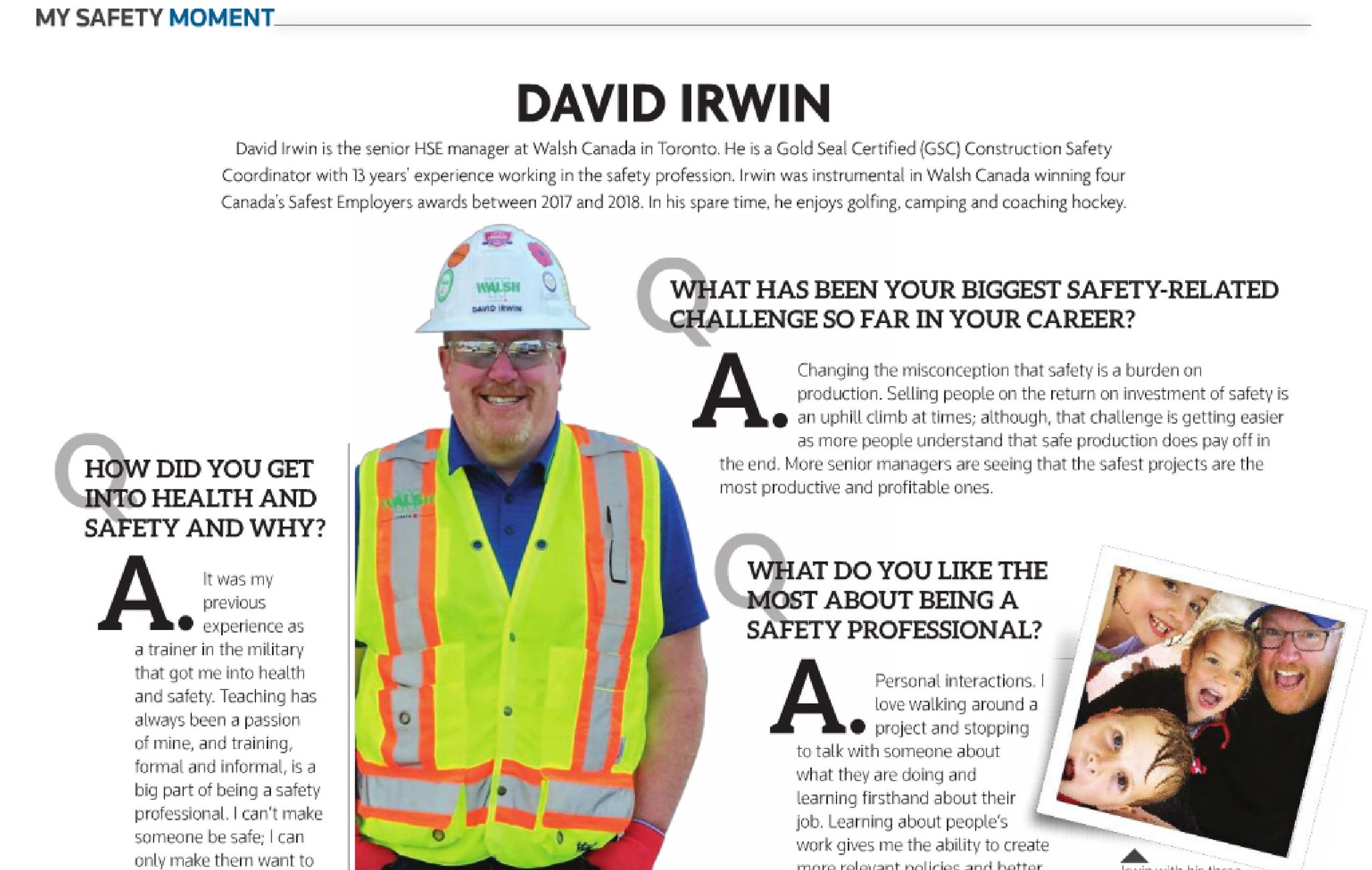 The Walsh Group Safety Manager Daveirwingsc Gets Well Deserved Recognition In The Latest Edition Of Cosmagazine David Is A Gold Seal Certified Construction Safety Coordinator Has Been Influential In Walshcanada The Walsh Group Safety Manager Daveirwingsc Gets Well Deserved Recognition In The Latest Edition Of Cosmagazine David Is A Gold Seal Certified Construction Safety Coordinator Has Been Influential In Walshcanada