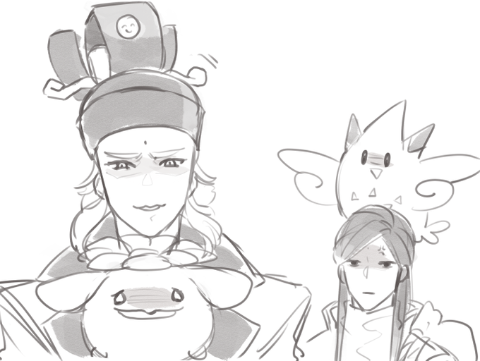 WoD×pkmnらくがき
ラフすぎて見にくかったのでせめてハーフトーンだけ乗せましたすみません
ルンパッパよけいにこわいな… 