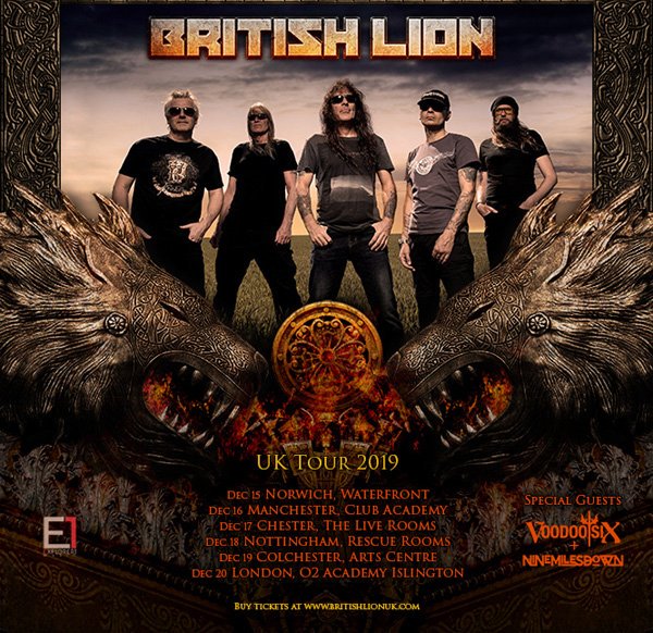 MetalTalk_net's tweet photo. British Lion to play UK dates in December with support from @VoodooSix and @9milesdown
Full details here: https://t.co/3yesKyn0da 🤘🎸 #SteveHarris #BritishLion https://t.co/VQnOfjfVG6