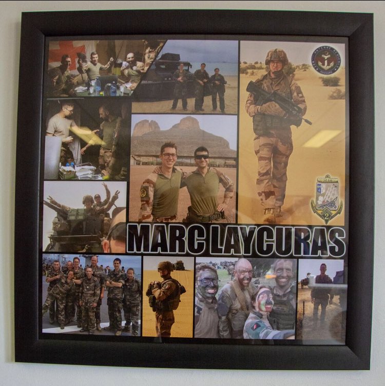 santearmees's tweet photo. Au 14e centre médical des armées, la salle cohésion de l’antenne médicale d’Auvours porte désormais le nom du médecin principal Marc Laycuras, mort pour la France au Mali le 2 avril 2019 : un temps d’hommage et de recueillement pour sa famille et ses frères d’armes. https://t.co/b8WDXaLjFQ