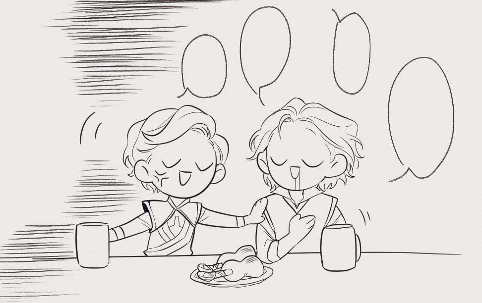 ⚡️?-Thor and Fandral

(Pick up mah pen and keep drawing this...)

#thorki #thor #loki #fandral https://t.co/78DrV5UQkS 