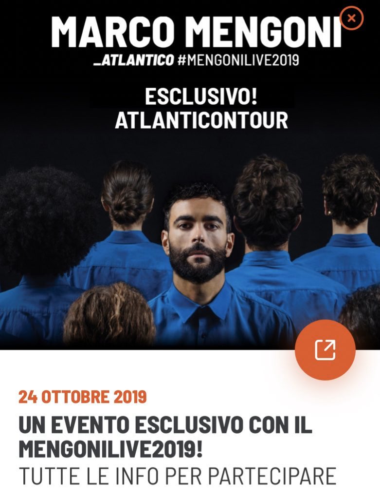 mengonimarco's tweet photo. #AtlanticoOnTour 🔥📲
Tutti coloro che hanno già acquistato il biglietto e scelto di ritirarlo sul luogo del concerto riceveranno una mail dal circuito di ticketing entro il 28 ottobre con il sigillo fiscale e le info per procedere all’iscrizione online all’evento esclusivo
Staff https://t.co/SZCykRdizO