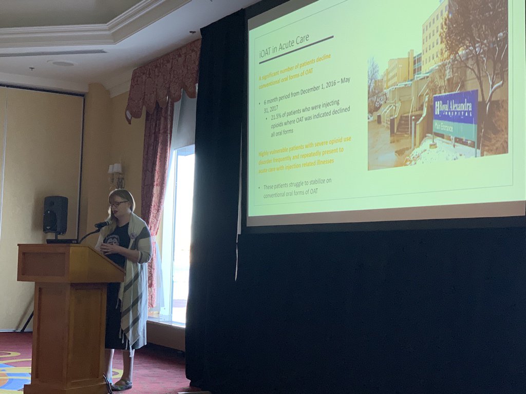 TeamARCH's tweet photo. In-hospital iOAT has helped patients with treatment refractory OUD stabilize and connect to care @DrKLMeador @essisalokangas #CSAM2019 https://t.co/u5khmq4hyy