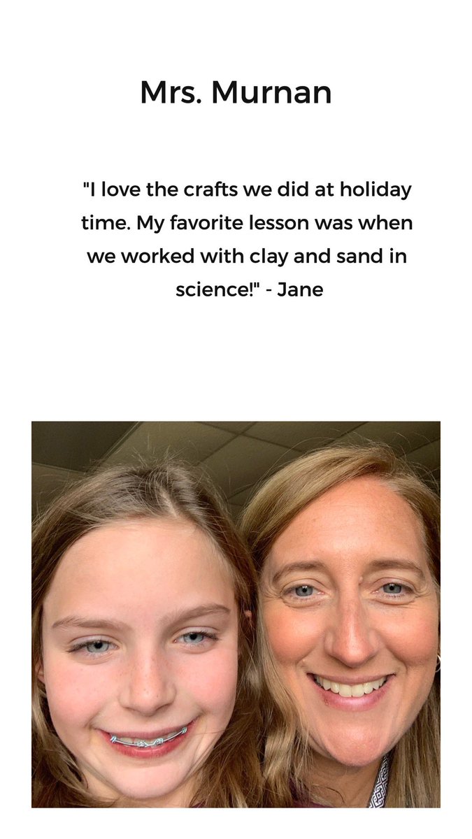Jane was beyond excited to highlight her phenomenal 3rd grade teacher Mrs. Murnan!   #masonmoment #cometconnectsme