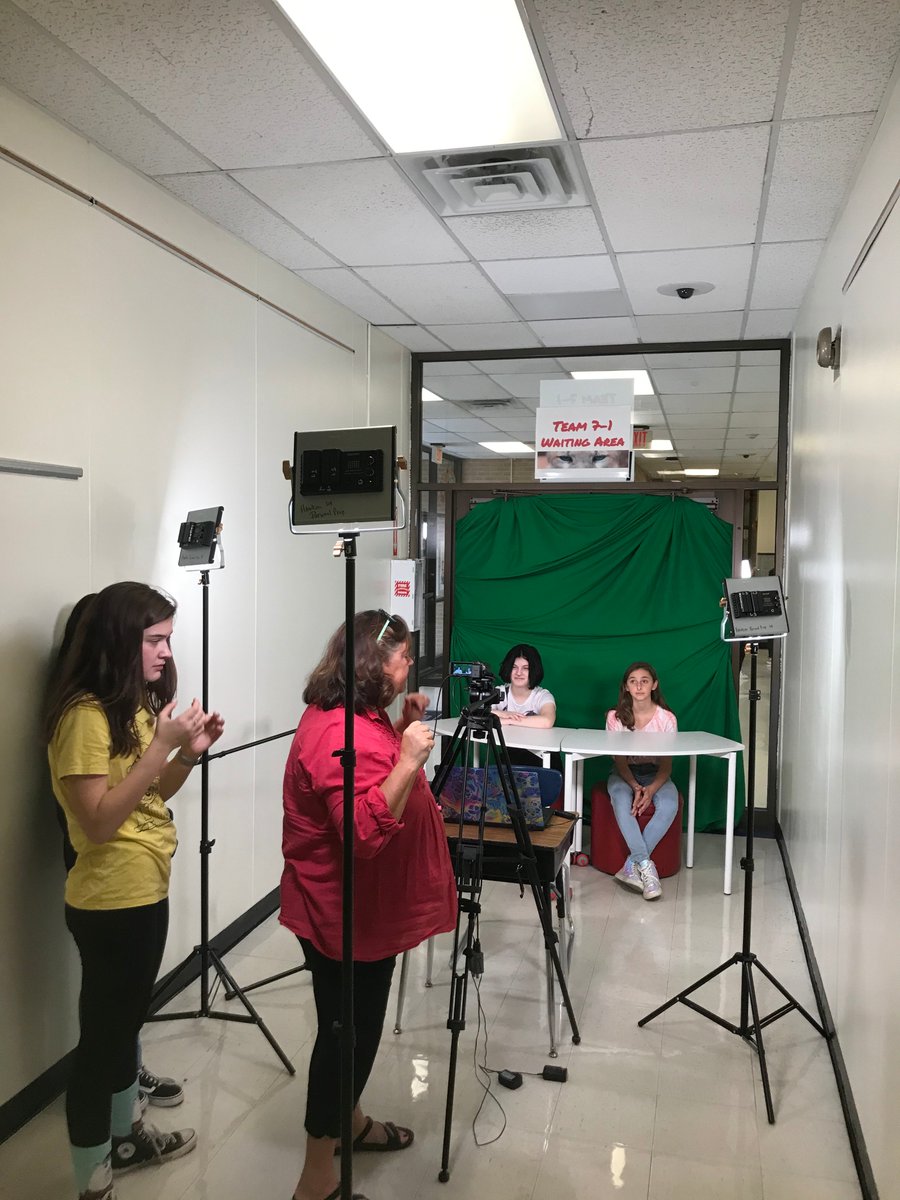 Shout out to Mrs. Hawkins and her students for getting a broadcast team going <a href="/CTMS_Cougars/">Chisholm Trail MS</a> #rrisd1family #RRISDtech