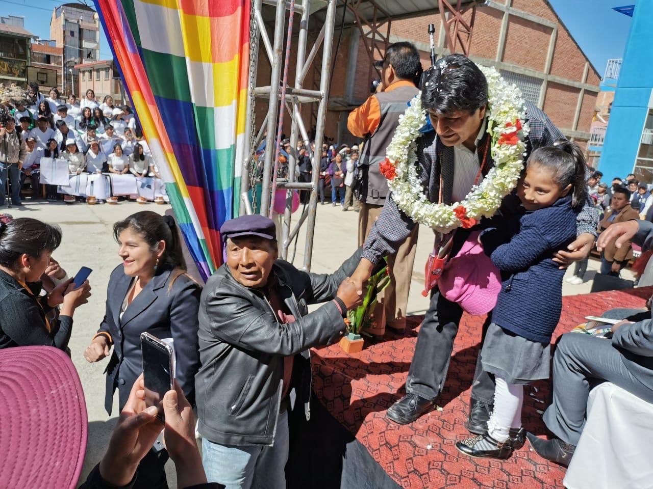 The Bolivian government brings education to all sectors of the country Photo/@evoespueblo