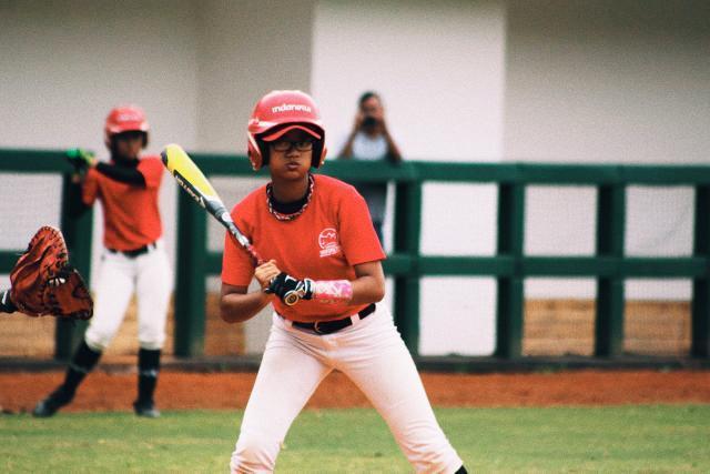 PLAYER SPOTLIGHT!
Name: Kiara
Nickname: Kaki, Captain
Country: Indonesia
Team: Tangsel Braves, Jakarta Cheetahs
Pos: C SS
Fav Food: Indomie
Walkup Song: Maneater 
Career Highlight: 
- Indonesia Best Player in Asia Pacific Zone Little League 2015 - Founder of <a href="/baseballputri/">Indonesia Women's Baseball</a>