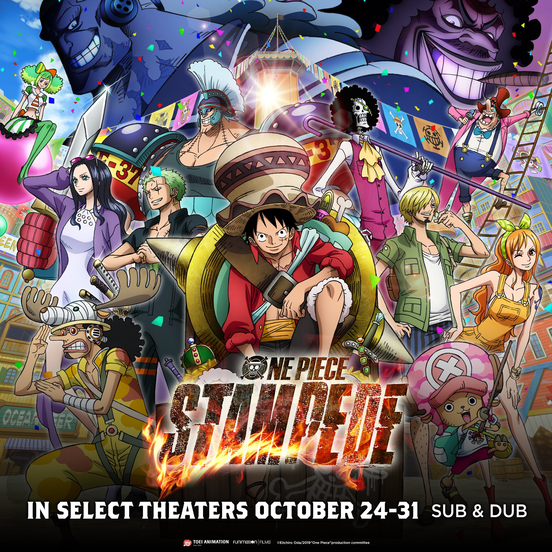 Funimation Reveals 'One Piece: Stampede Dub Cast'; Tix on Sale Now!