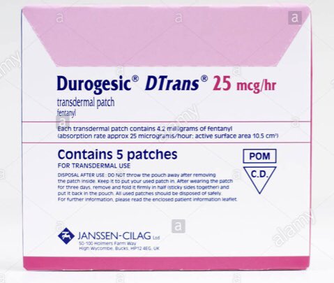 Image of durogesic d-trans dermal patch 25 mcg-hr