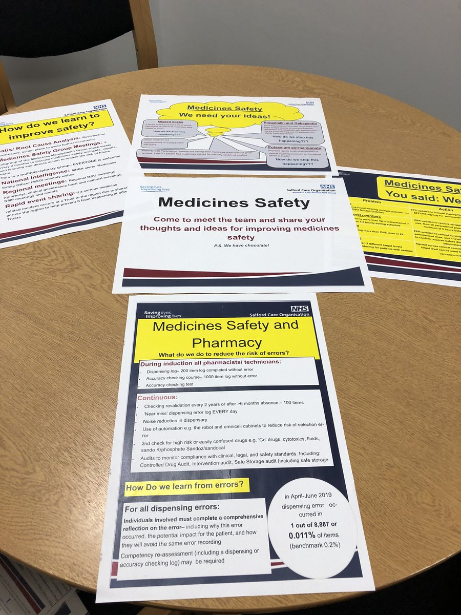 Elizabeth Lamerton (@lammers37) on Twitter photo Getting ready for the #harmfreecare #patientsafety world cafe @SalfordRoyalNHS on Monday . Looking forward to sharing our work and getting new ideas from our brilliant staff. Ps we have chocolate 🍫 hope to see everyone there! @GovernanceMich @Alisondwyer101 <a href="/Lindsay16734018/">Lindsay Harper</a> Getting ready for the #harmfreecare #patientsafety world cafe @SalfordRoyalNHS on Monday . Looking forward to sharing our work and getting new ideas from our brilliant staff. Ps we have chocolate 🍫 hope to see everyone there! @GovernanceMich @Alisondwyer101 <a href="/Lindsay16734018/">Lindsay Harper</a>