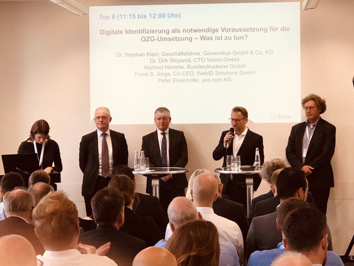 FrankJorga's tweet photo. Nach der Smart Country Convention 2019 ist vor dem Digital Gipfel 2019. Sehen wir uns dort für einen anregenden Erfahrungsaustausch? #WebID #WebID_Solutions #Digital #digitalidentity #digitaleidentitaet #OnlineSigning #AI #Identification #AML #GwG #KYC #sccon19 #digitalgipfel19 https://t.co/1oiFEBNS5d