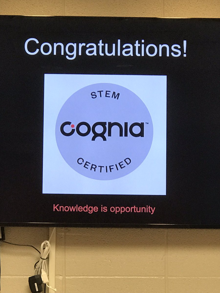 stephbroox's tweet photo. Couldn’t be more of my @TCBOE_FHS family for receiving @CogniaOrg STEM Certification! @TCBOE @STEMcertjourney #WeDidIt #leadersofthepack #hardworkpaysoff https://t.co/R3WY9IbtUh