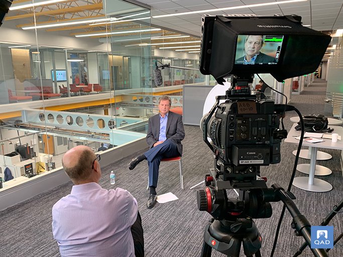 QAD_Community's tweet photo. QAD is on location @Exactechinc in Gainesville, Florida shooting the next exciting customer showcase video. See the final cut at #QADExplore 2020 in Las Vegas, May 11-14! #customer #customersuccess https://t.co/dMD35uKdq9