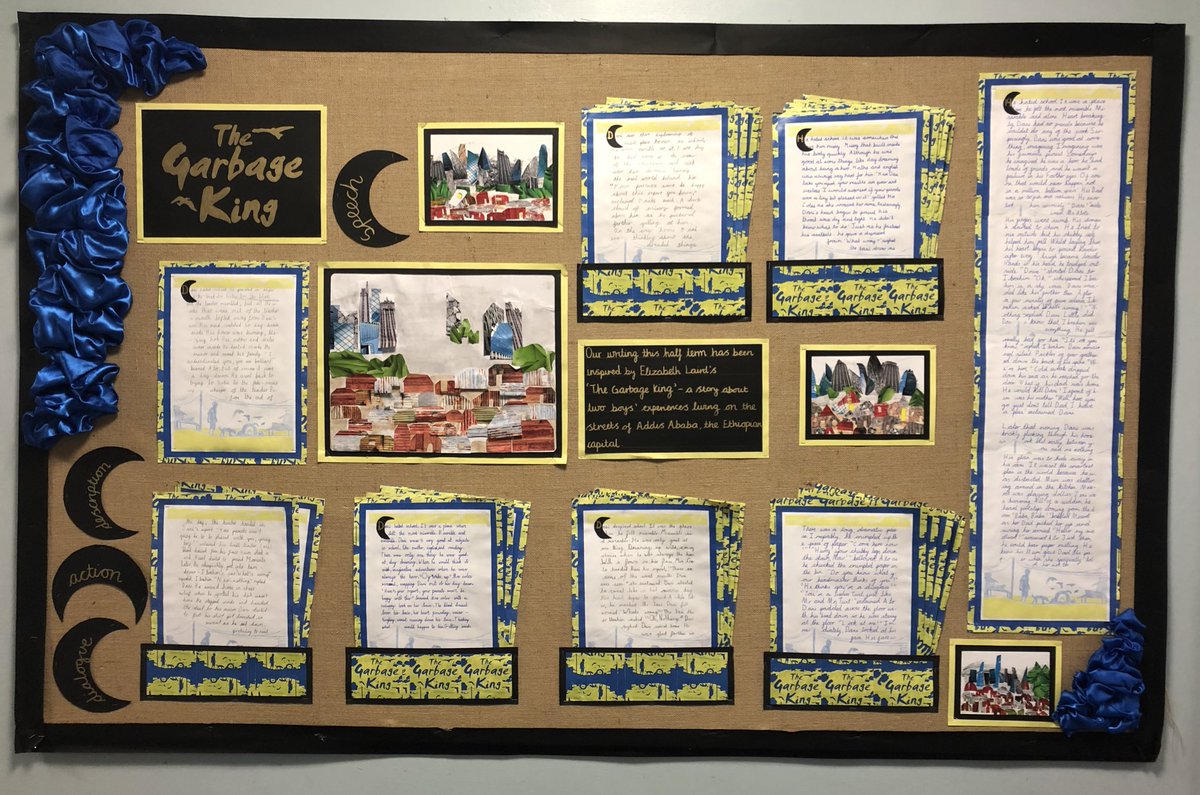 RoundhayY5's tweet image. Here it is! Our first Year 5 display✨ What a fantastic start to the year, with some wonderful outcomes✨Our children have worked so hard and we love celebrating them by showcasing their work 💚💙 #shortstories #proudteacher #5CD @EMRLaird
